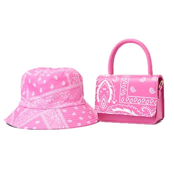 New arrivals two piece hats and purses handbags set matching purse and hat set for ladies