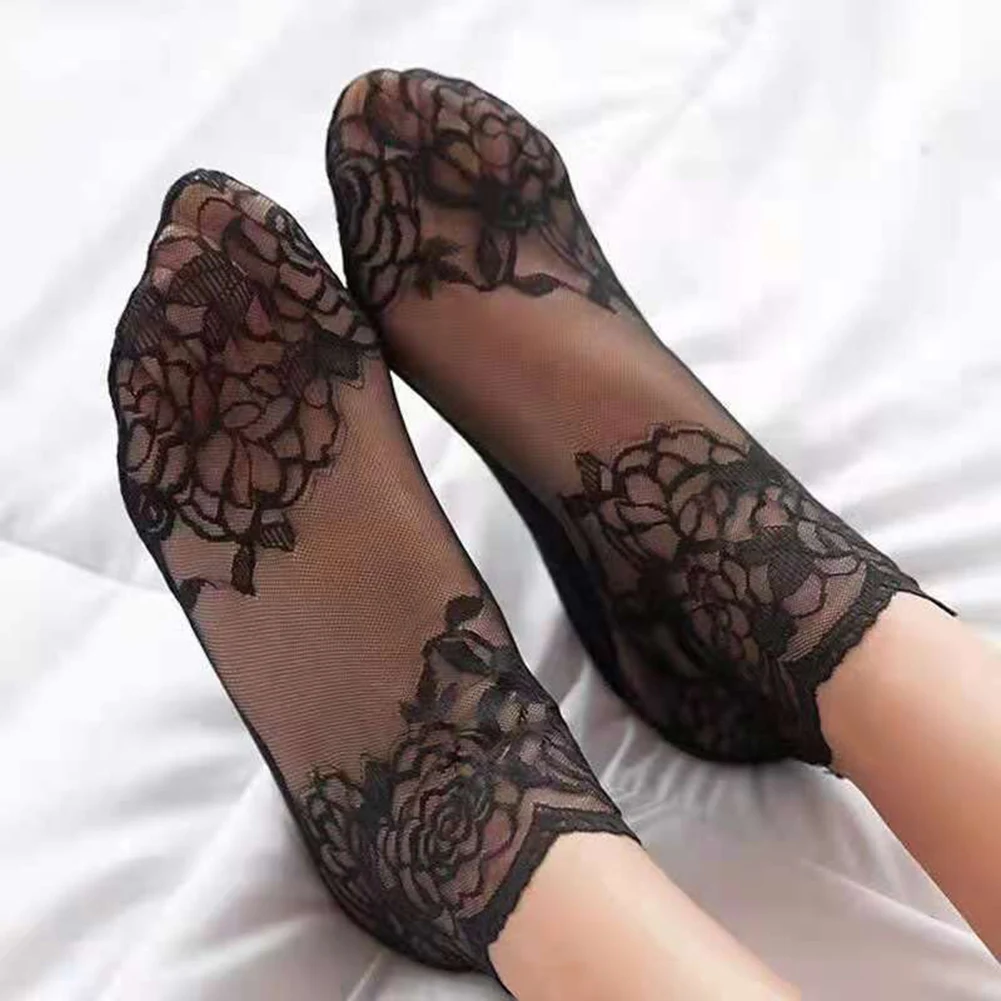 820788 Summer Women Lace Socks Sexy Non-slip Invisible Liner Sock Female  Elastic Comfy Thin Breathable Ankle Short Black Socks - Buy Women  Socks,Socks For Women,Socka Product on Alibaba.com