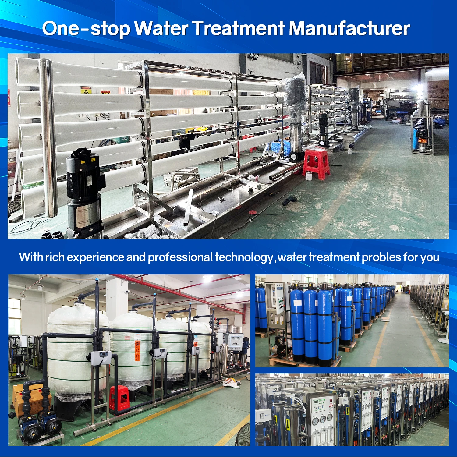 Cation and Anion Resin Exchange 6tph Water Deionized DI Plant