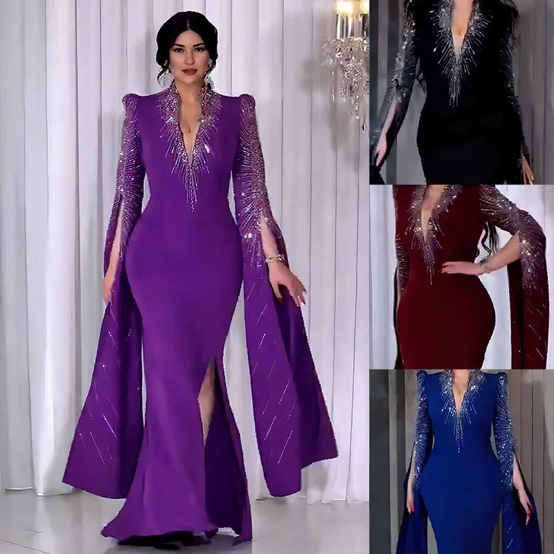 purple church dresses for women Dress 9089, Black/Purple / 10 This stylish dress features a flattering design perfect for any occasion SHEIN Lady Medium Deep Purple