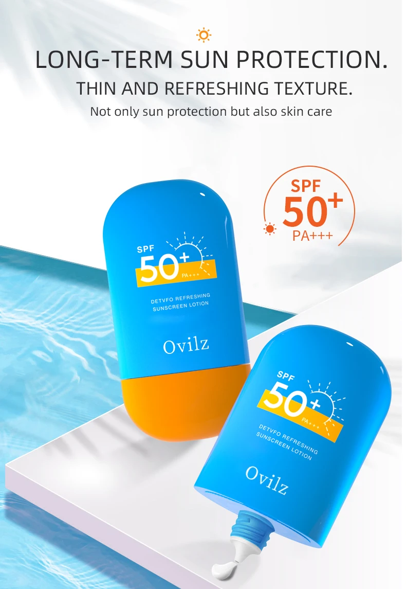 Oem Ovilz Spf 50 Uv Sunblock Sun Protection Lotion Olive Oil Sunscreen ...