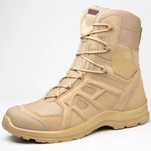Men's New Model Outdoor  High Tube  Sand Color Hiking Boots Breathable Winter Design with Toe Box