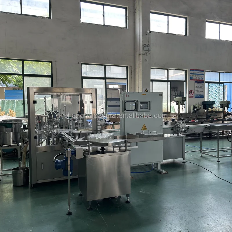 Full Automatic Bottle Filling and Capping Machine for Auto Perfume Fragrance Spray Liquid Oil Cosmetic Bottling Line