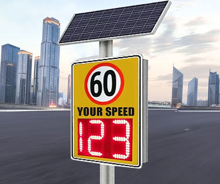 Factory Custom Digital Rader Speed Detective Radar Sign Solar Powered ...