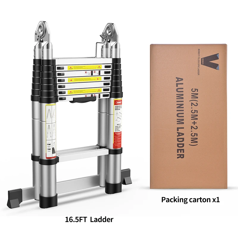 Stairs Ladder Extension Ladder Telescopic Extension 6.2m Aluminum