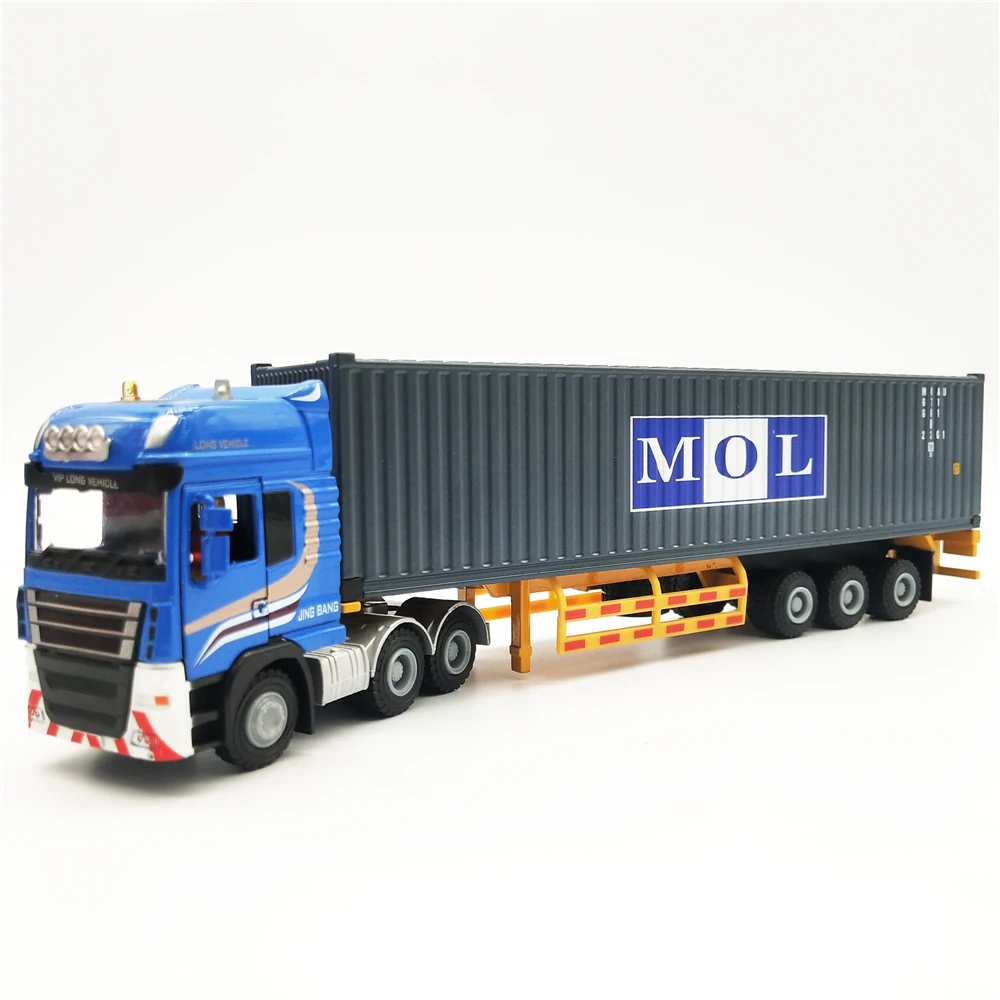 28cm MOL shipping line mini container truck model 1:50 container truck model gifts O.A.S ship model