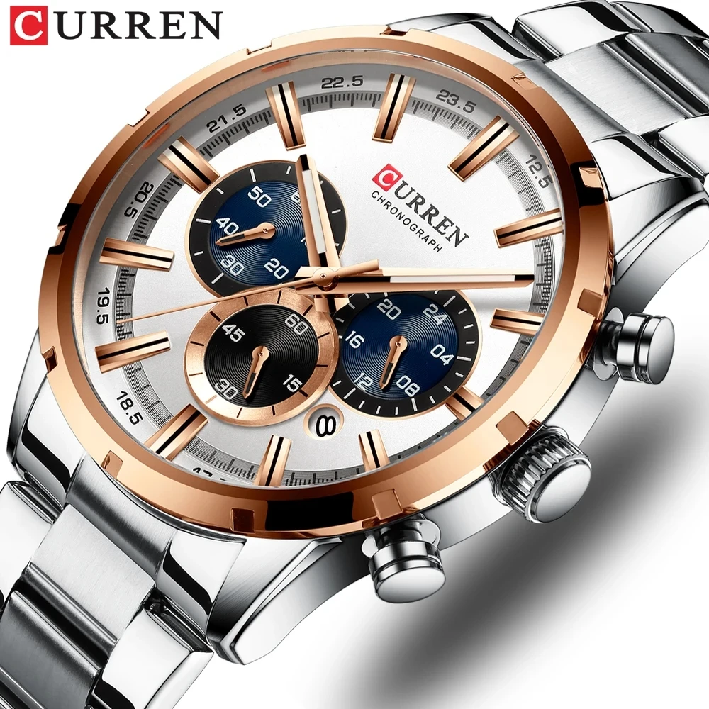 Curren 8375 Uomini Di Marca Di Orologi Di Lusso Orologi Da Polso - Foto 2