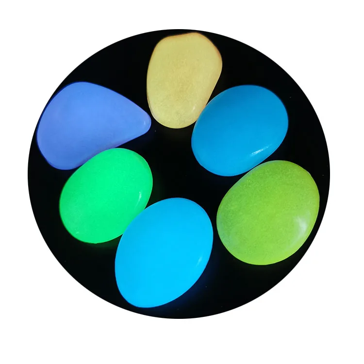 Glowing pebble stone night glow stones paving stone for construction factory