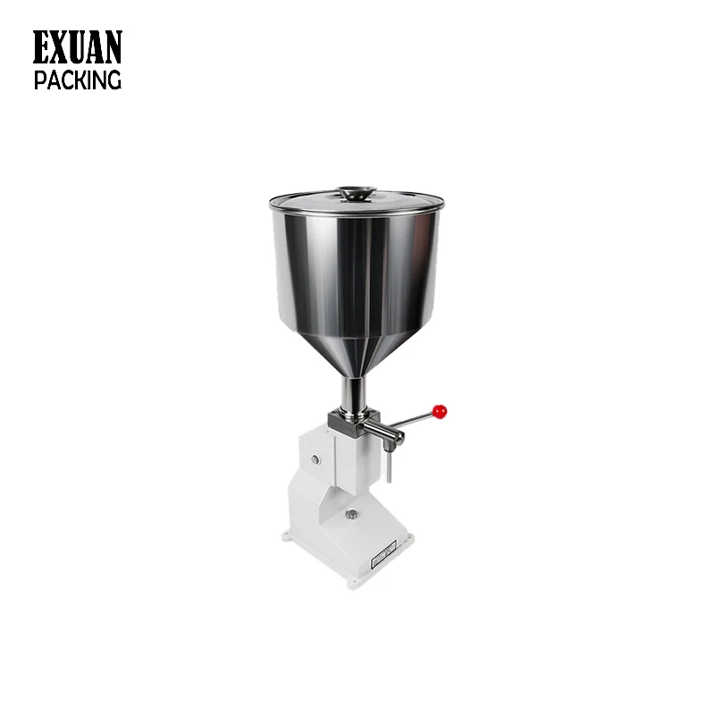 10-100ml Small hand press juice seasoning mineral water beer milk liquid quantitative filling machine