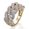 14K solid gold lab diamond ring