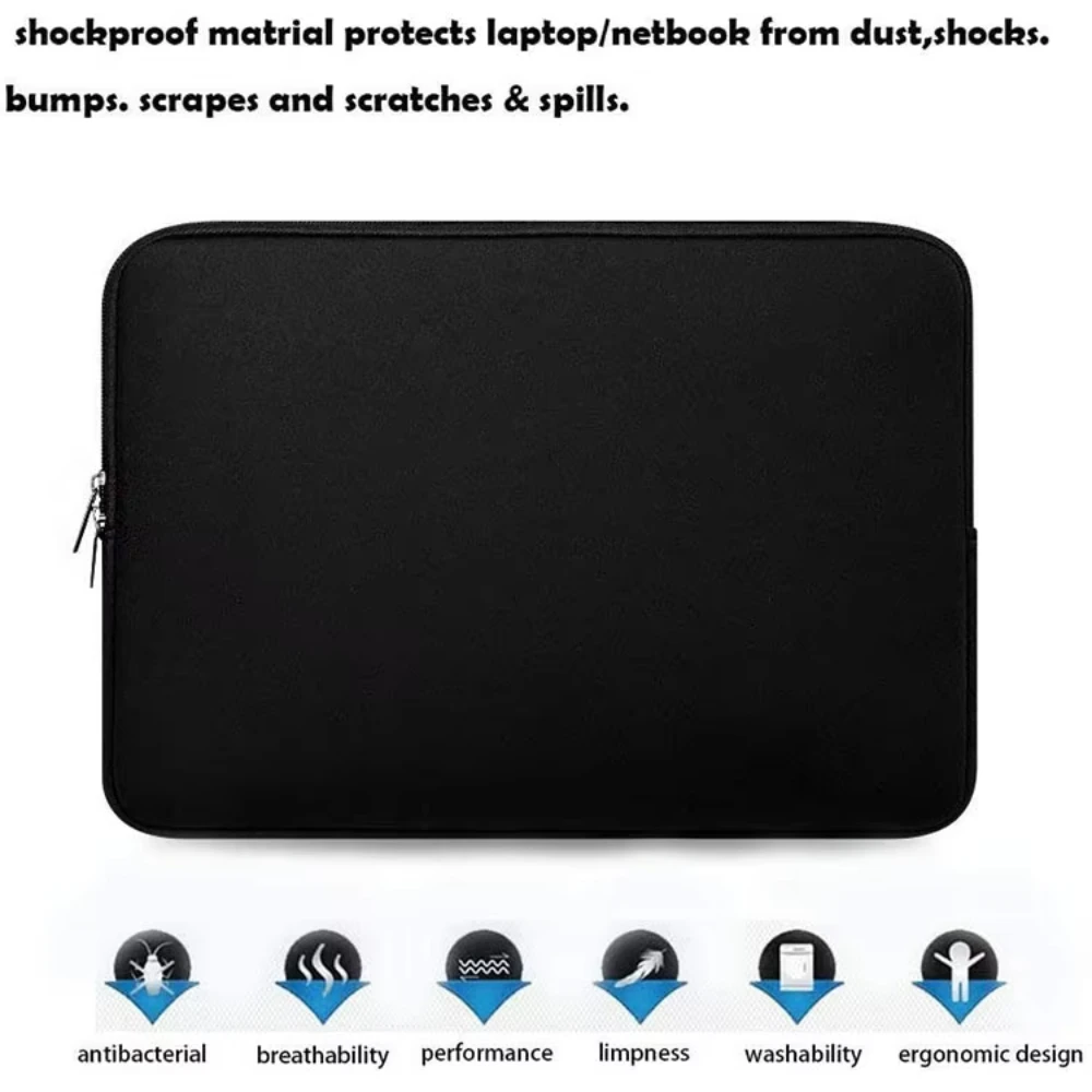 product laudtec 156 inch laptop sleeve bag customized bags soft tablet briefcase carrying bags notebook computer pocket case dnb67-35