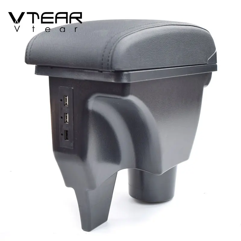 Vtear Armrest Box Interior Center Console Storage Accessories Car-Styling Decoration Parts for Toyota Yaris Vitz VIOS Vizi 2019