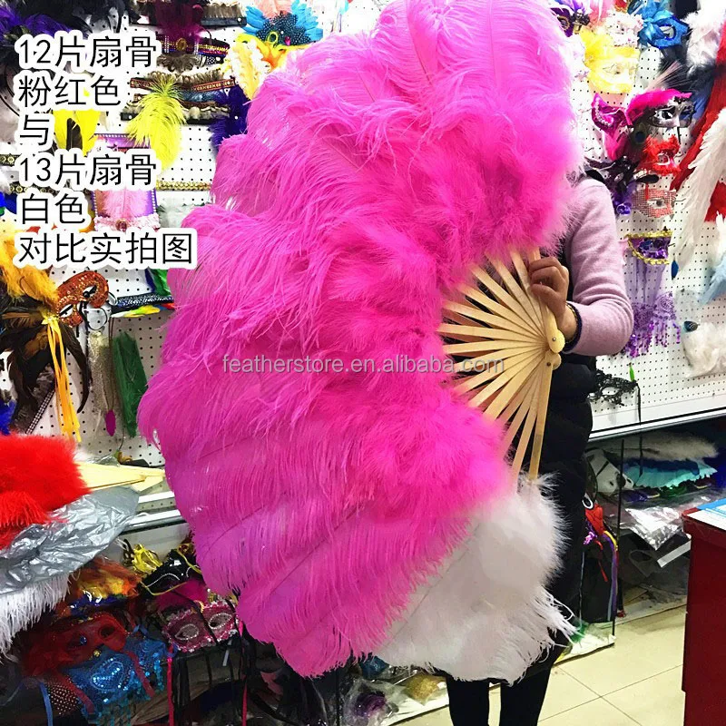 Beautiful Dancing Dyed Colors Plumes Fans - Large & Fluffy
