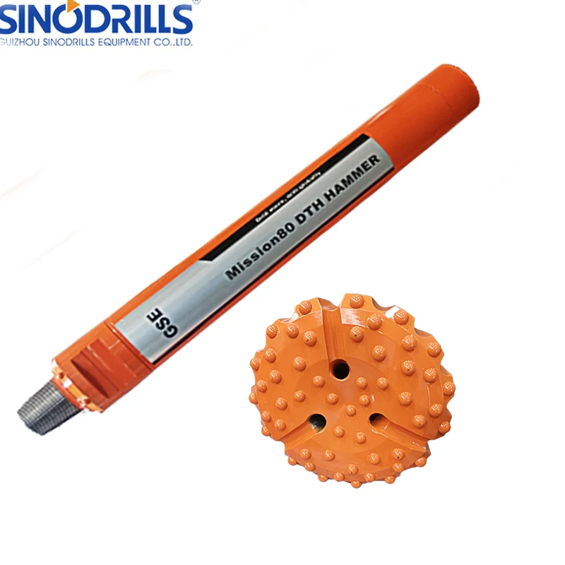 SINODRILLS Multi Function Bit Mission80 Shank 305mm DTH Rock Drill Button Bits for Hole Drilling