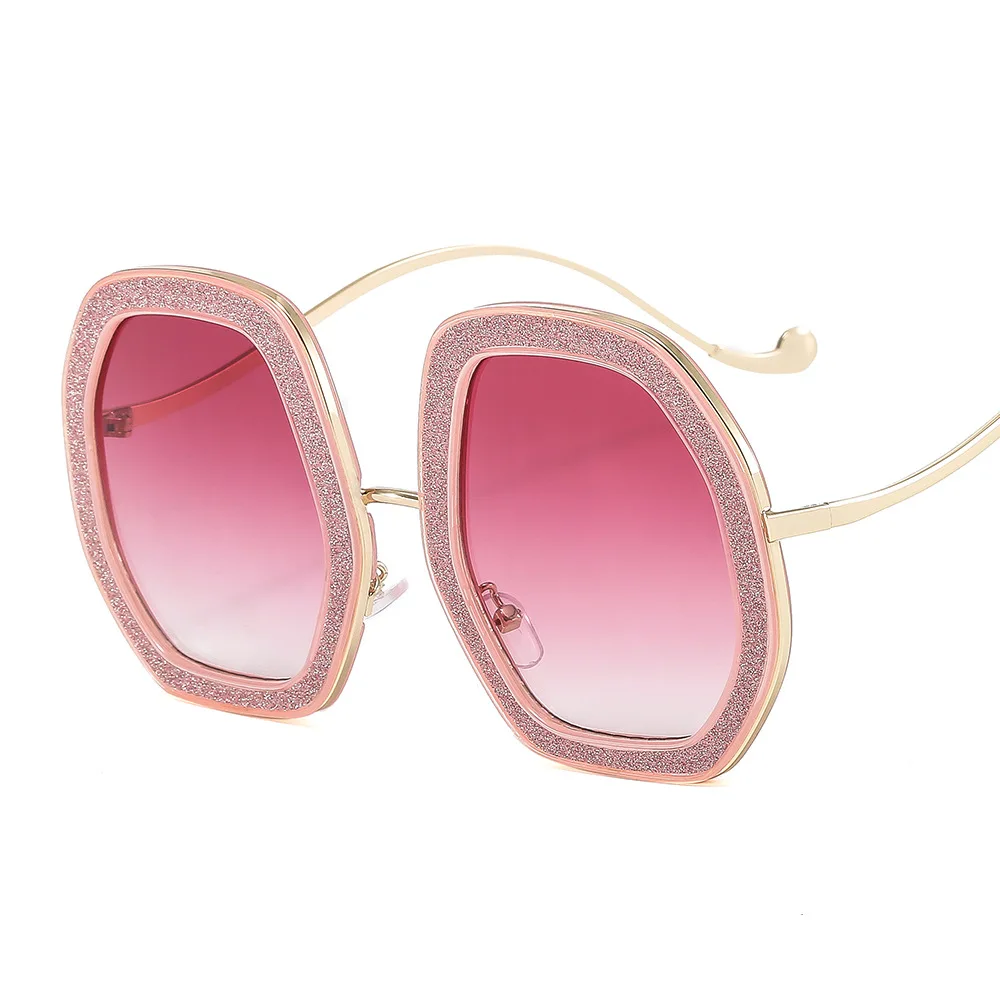 2025 Oversized Retro Punk Oval Y2K Diamond Sunglasses for  display picture 1