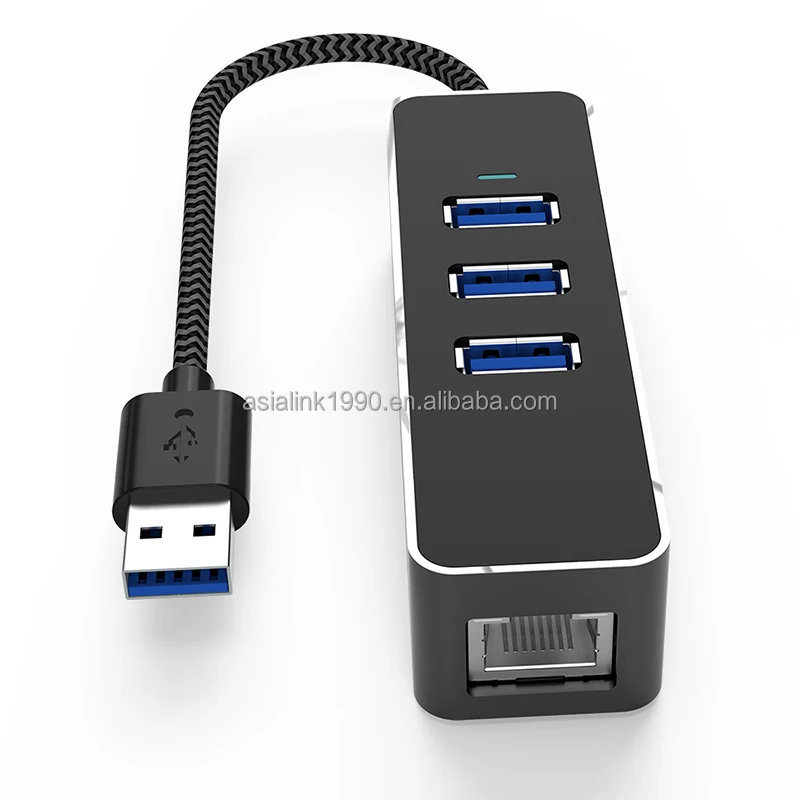 Usb 3.0 To Adapter 3 Port Usb 3.0 Hub With Rj45 1000 Gigabit Adapter Support