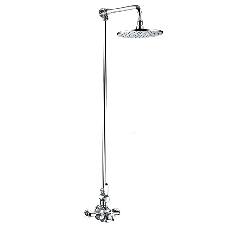 Traditional Brass Single Function Exposed Thermostatic Shower