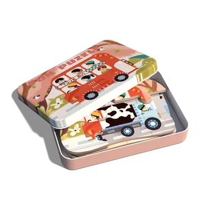 2026  Children's  Early Learning Puzzle Intelligence 5 in 1 Jigsaw Puzzle for Children Wooden Kids Educational Toys 10 Designs