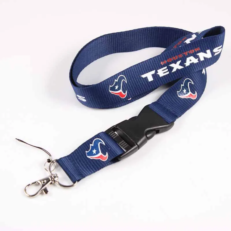 Customized Nfl Logo Neck Lanyard Lanyard Football Team Detachable Nylon 