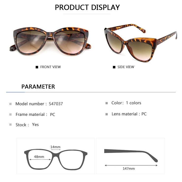 EUGENIA Best Selling OEM Gafas De Sol Cat Eye Fashion Designer Women Sunglasses