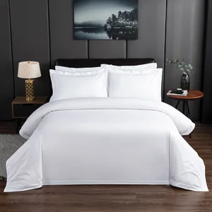 Factory Price Professional Custom Size 4 Pcs Hotel Linen Bed Sheet Bedding Set for Hotel