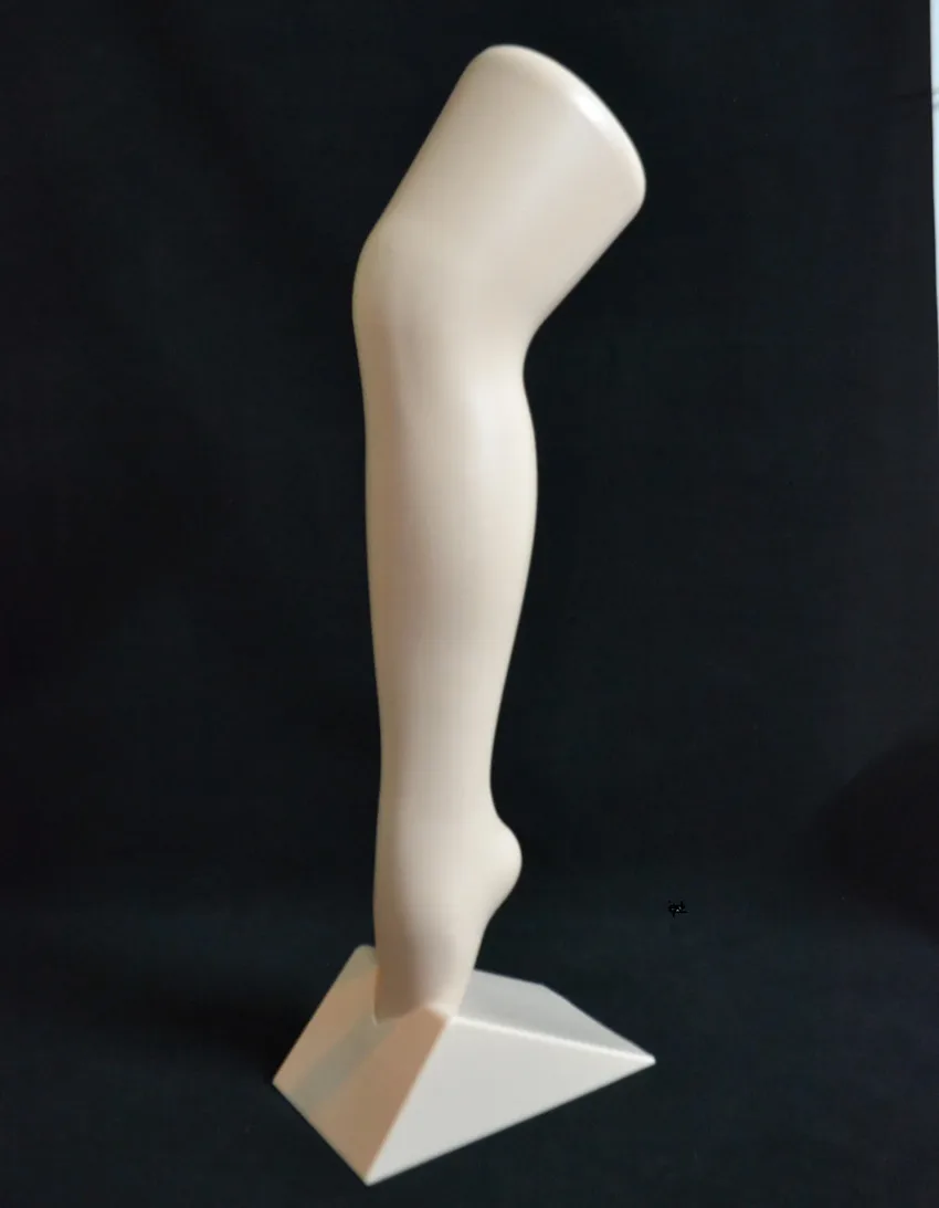 Walkom Female Display Mannequin Legs Clear Plastic Socks Foot for Women Stand Free Mounting