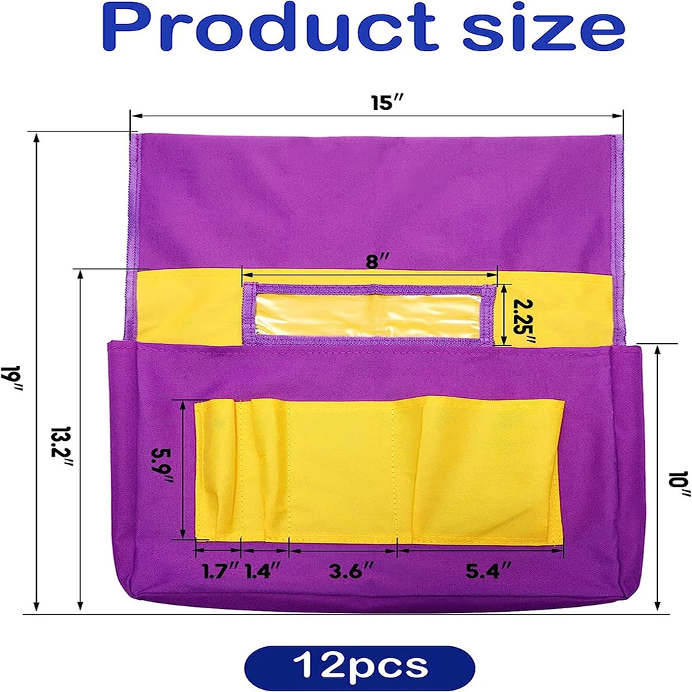 Wholesale Chairback Buddy Pocket Chart Yellow Classrooms Student Chair