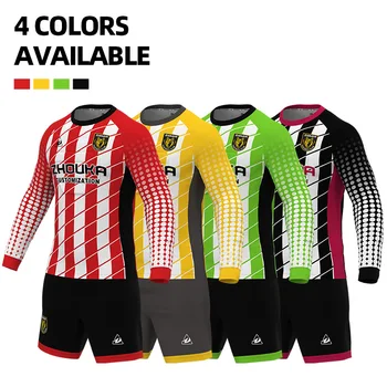 Adult Football Goalkeeper Jersey Set Custom New Design Football Uniform  Sponge Protection Goalkeeper Long Sleeve Jersey