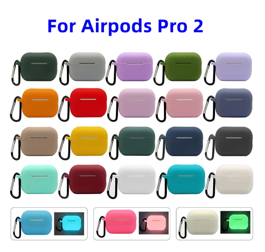 Air Pods Pro 2nd Case For Apple Airpods Pro 2nd Generation Case Luminous  Glow Silicone Silicon Rubber Cover - Buy Air Pods Pro 2nd Case For Apple  Airpods Pro 2nd Generation Case Luminous Glow Silicone Silicon Rubber Cover  Product on Alibaba