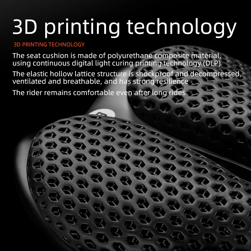 Велосипедное седло ROCKBROS дышащее ажурное 3D для горного велосипеда углеродное велосипедные