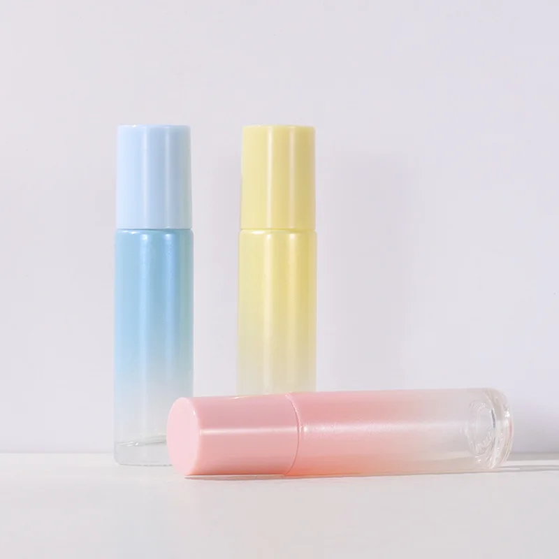 Custom Gradient Color White 5ml 10ml Roll on Glass Bottle