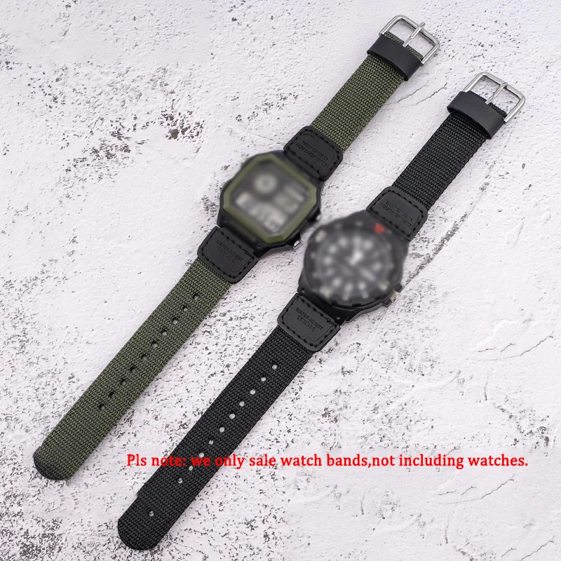 Wasserdichtes Naturharz-Armband 18mm – Ersatzarmband Für Casio Uhren Wie AQ-S800W, SGW-300H, AE-1200