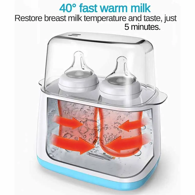 5 In 1 Breast Milk Warmer Baby Food Heater & Steam Sterilizer Lcd ...