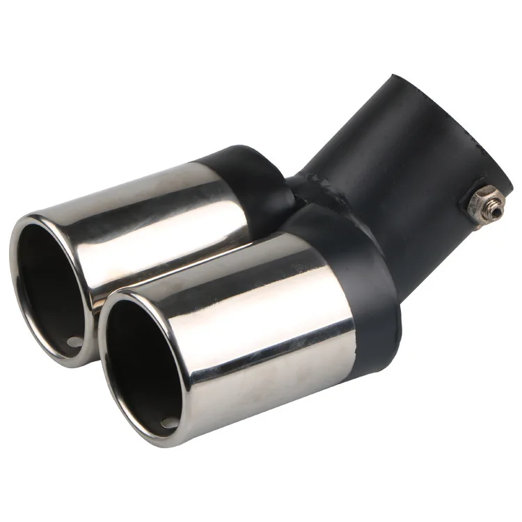 AUXITO 62mm Matte Black Stainless Steel Exhaust Pipe Tip – 304 Stainless, Fits 1.4-2.5 Inch Pipe