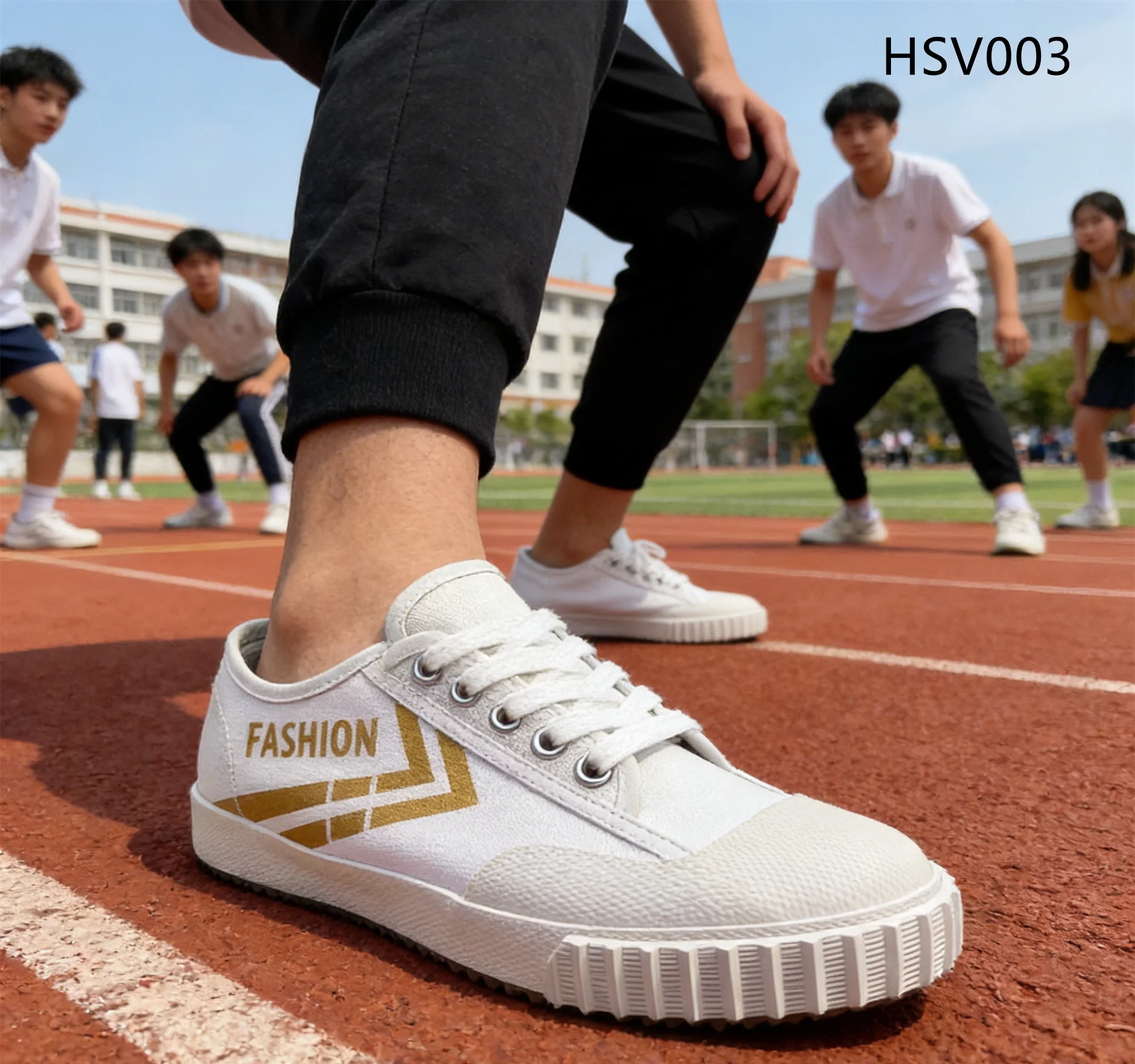 HY,factory Wholesale Campus Life Pure White School Vulcanized Shoes Versatile Canvas Casual College Style Sneakers HSV003