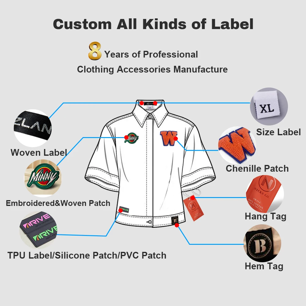 Custom Patch 3D Glossy Silicone Heat Transfer LOGO TPU Label T Shirt Screen Printing Silicone Rubber for T-Shirt