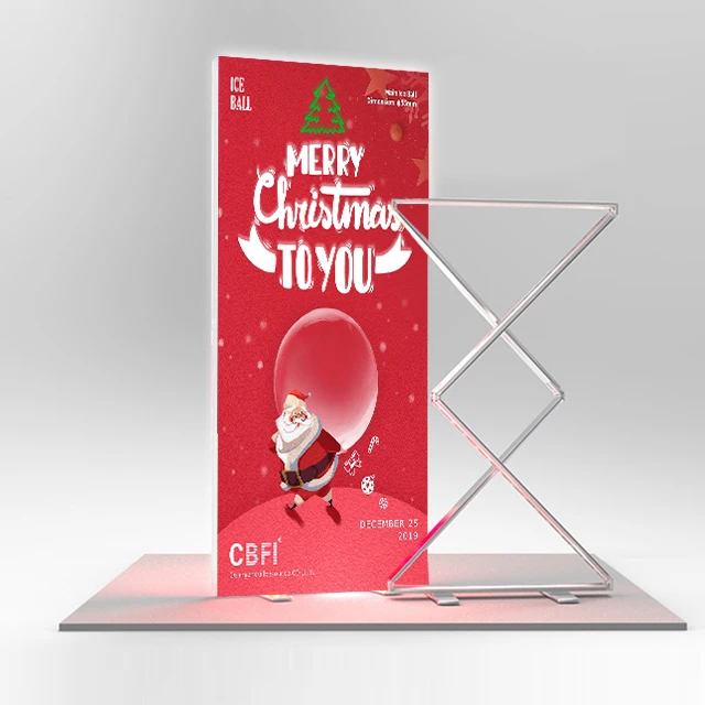 GLOBAL TENT Portable folding light box event show preferred customizable backlight graphics