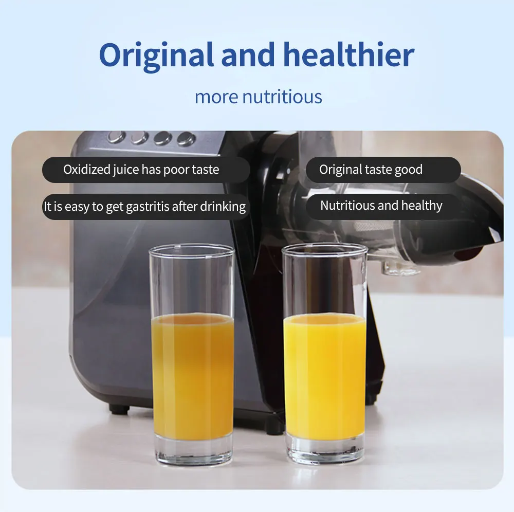 Cucumber Carrot Automatic Fresh Fruit Juicer Machine Commercial Cold Press Juicer Portable Masticating Juicer
