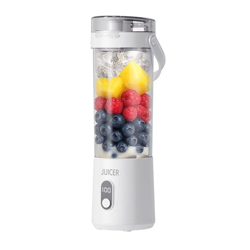 New Portable Home Juicer USB Type-C Charging Stainless Steel Smoothie Maker 500ml Capacity Eco-Friendly Household Use