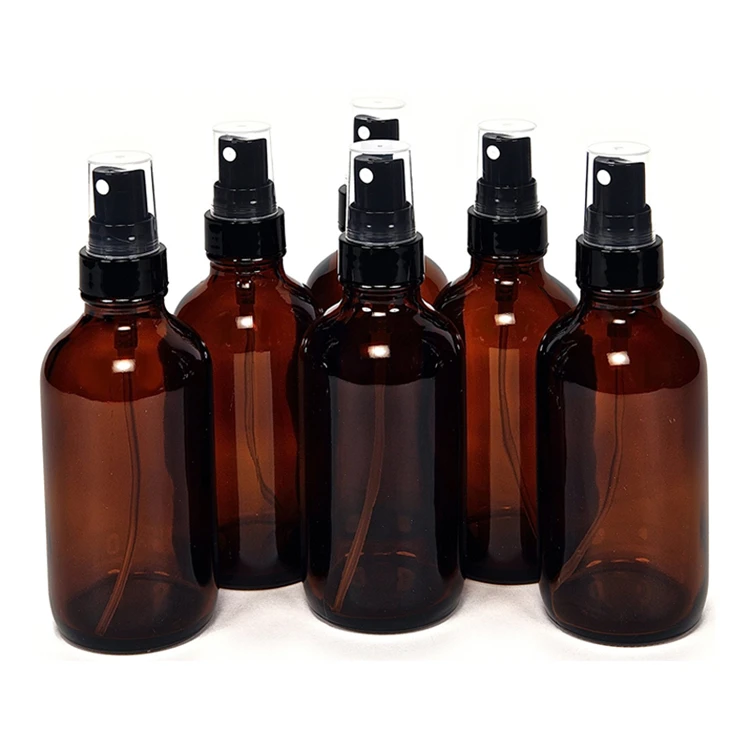 5ml 10ml 15ml 20ml 30ml 50ml 100ml Empty Amber Round Mist Spray Glass Perfume Bottle Essential Oil Glass Bottle