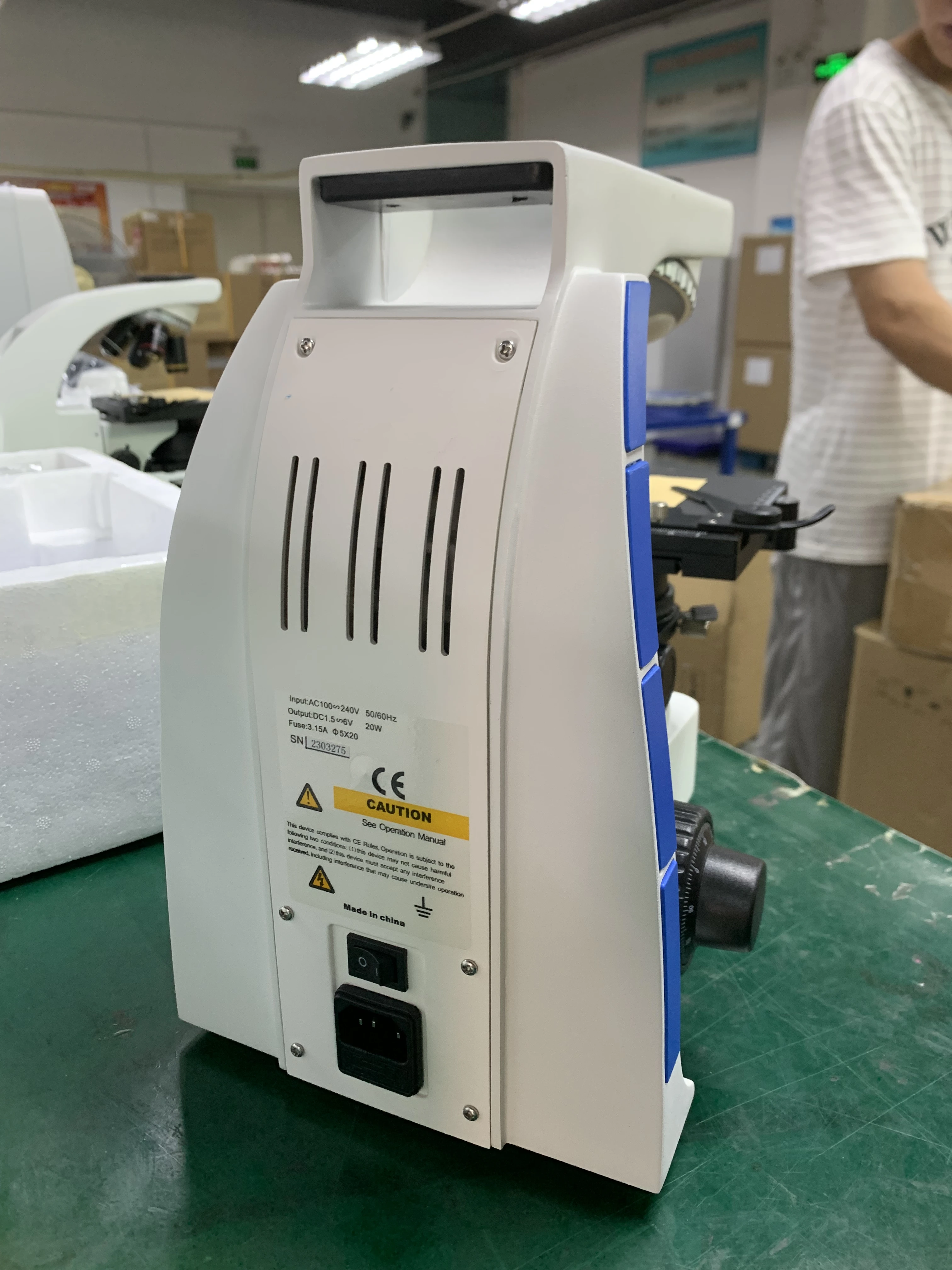 Portable Digital Optical Microscope 10x Objective Biological Type with LED Light Source Binocular Factory Price