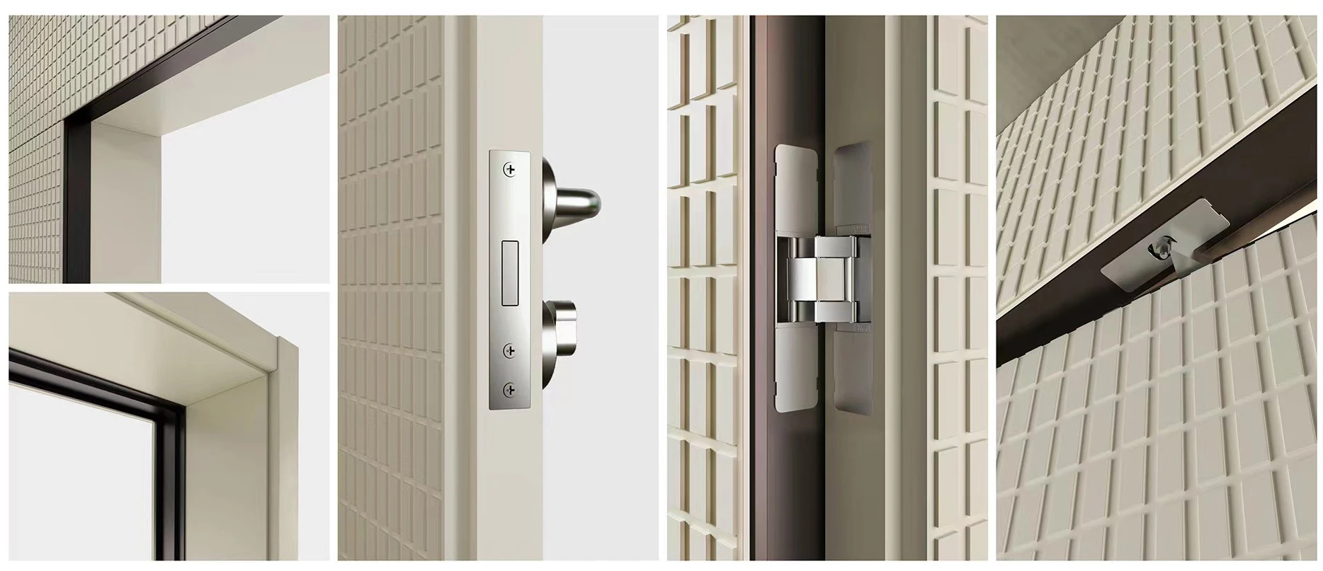 Modern Design Invisible Door Without Frame Oak Matte Painted