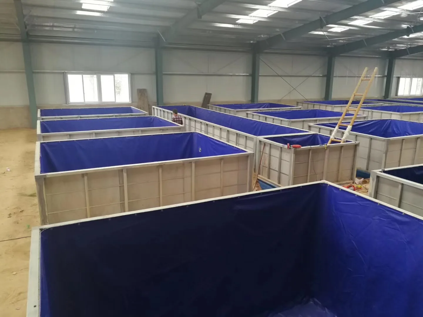 Large 9500-Liter Bio Flock Poly Tank for Indoor Shrimp & Lobster Farming Aquaculture Water Tank Manufacturing Equipment