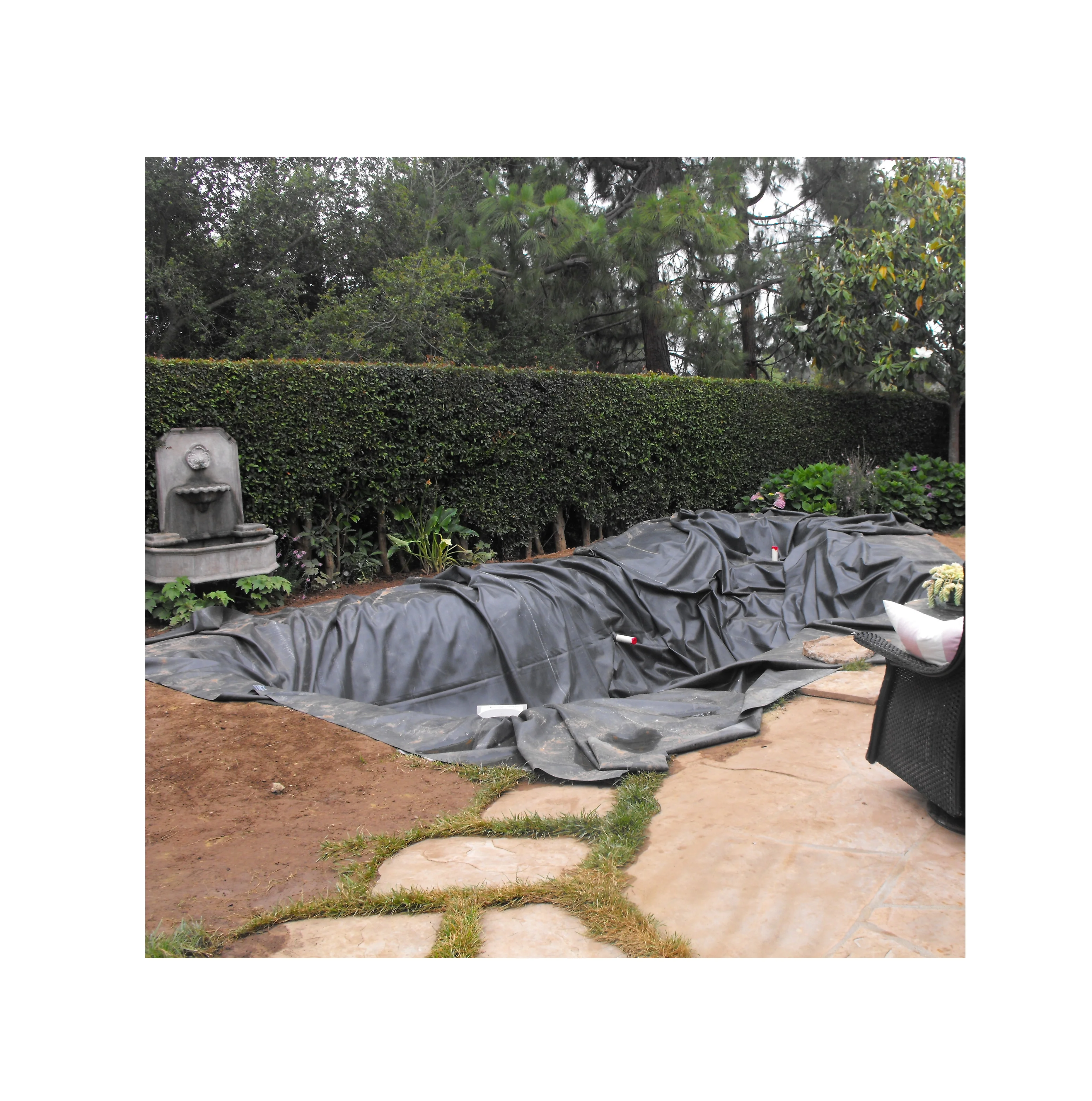 Custom Size 15m Width 30m Length 45mil 1mm Thick Epdm Pond Liner