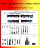 Piano Black Waterfall Symphony 19 Lights