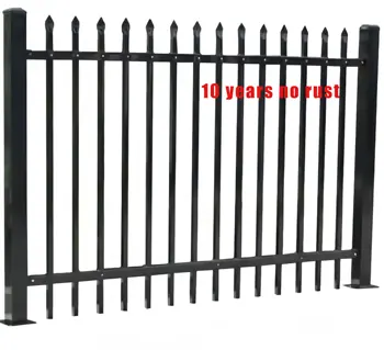2024 best-selling home garden iron art zinc steel fence cast aluminum fence