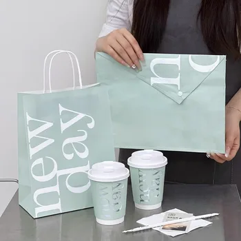Custom For Food Grade Kraft Paper Bag Recycled Brown Paper Bag with Logo Coffee Kraft Paper Bag