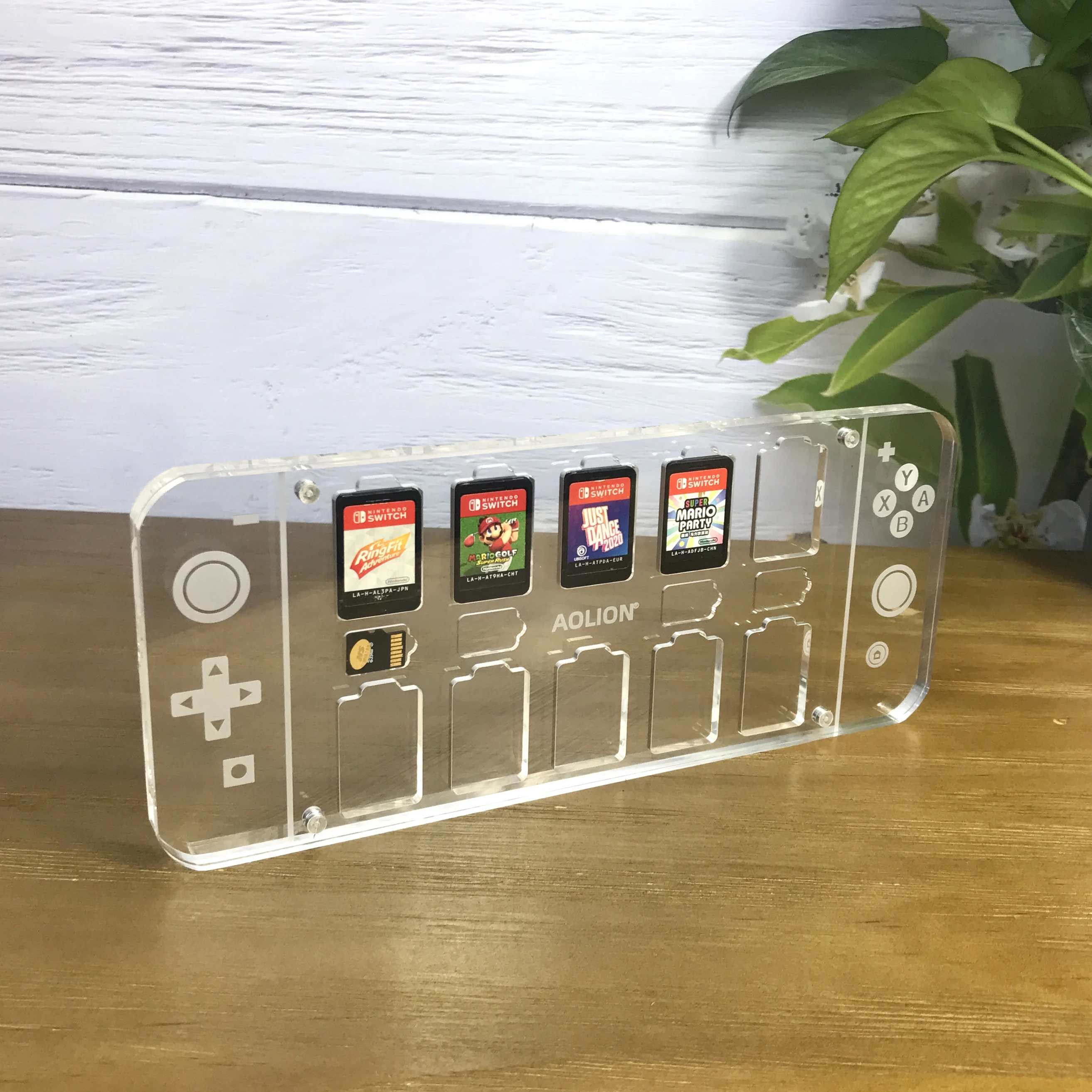 Switch Game Cassette Storage Box Transparent Acrylic Material Magnetic Display Stand Crystal Magnetic Cassette for Nintendo