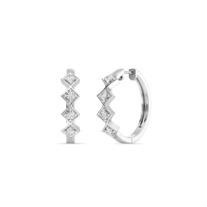 1 Carat Diamond 925 Sterling Silver Earrings for Women Custom Luxury Diamond Hoop Earrings Elegant Drop Earrings Hypoallergenic