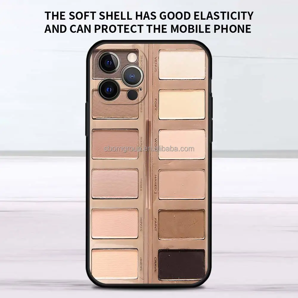 Beauty Make up Eye-shadow Mobile Phone case for iPhone 13 14 15 Pro Max Funny Case Customized Phone Cover Drop Shipping